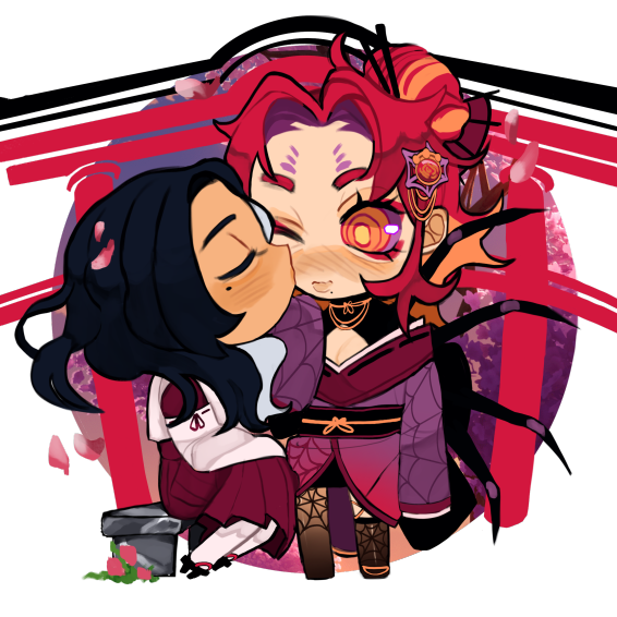 SilkShrine 🕸️⛩️ Emiko x Maho (liizzybug)